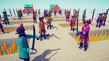 BATTLE ROYALE ON PITS WITH SPIKES  - Totally Accurate Battle Simulator TABS