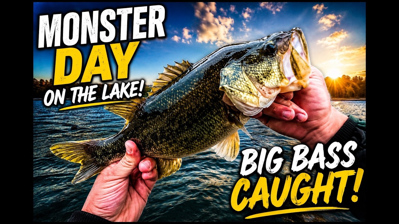 Monster Day on The Lake(big bass Caught)