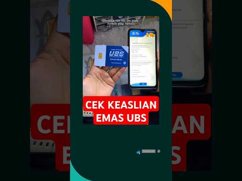 CARA CEK EMAS BATANGAN UBS #emas #logammulia #gold #perhiasan #shorts
