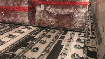 Boeing 777 freighter cargo loading