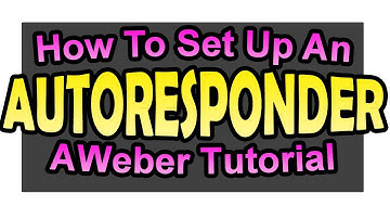 Set Up An Autoresponder - Aweber Email Autoresponder Tutorial