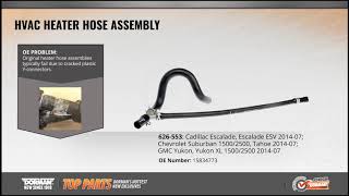 Highlighted Part: HVAC Heater Hose Assembly for Select Cadillac, Chevrolet, GMC Models