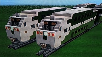 Minecraft GO transit Bombardier Bi-Level Cab Car Tutorial Part 1
