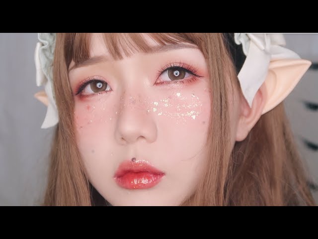  Peachy  Spring ✨ fairy makeup tutorial 