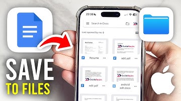 How To Save Google Docs To Files On iPhone - Full Guide