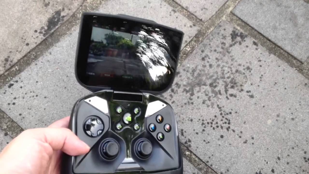 demonstration of NVIDIA SHIELD with PARROT AR. DRONE 2.0 and wifi ...