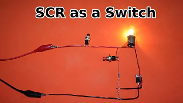 A video is about how to use a Thyristor as a Switch