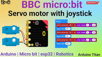 Servo Motor control with joystick 🕹️ using micro bit | micro bit | servo motor | joystick