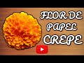 COMO HACER FLOR DE PAPEL CREPE 🌼 ▶ ¿Cómo hacer una flor de papel crepe? | *flores de papel*