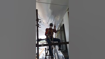 Aluminum Composite Panel and Gap Sealant Application #construction #façade#factory #acp #engineering