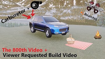 Modern Carburetored SUV Requested Build in Automation game + BeamNG Testing.