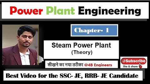 Steam power plant || Chapter-1 || SSC-JE. RRB-JE ||PP