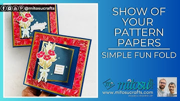 Gemakkelijke, leuke vouwkaart om je Designer Series Paper te laten zien Global Stampin