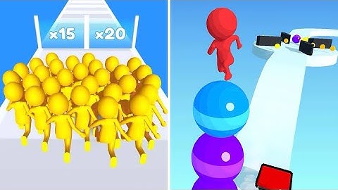 Join Clash 3d Vs Stack Rider 🔵🎂🔵Max Tiktok 1-3333 Levels Gameplay 45T