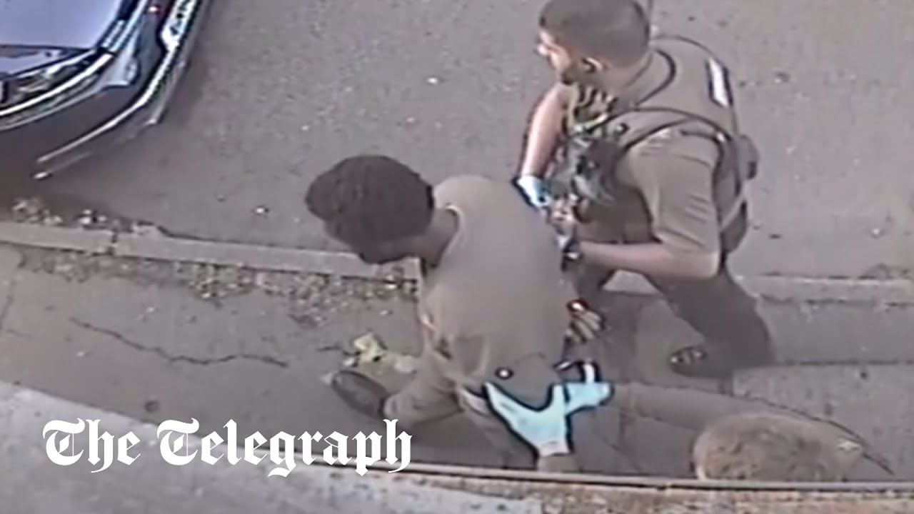 CCTV shows moment Nottingham attack suspect tasered and arrested