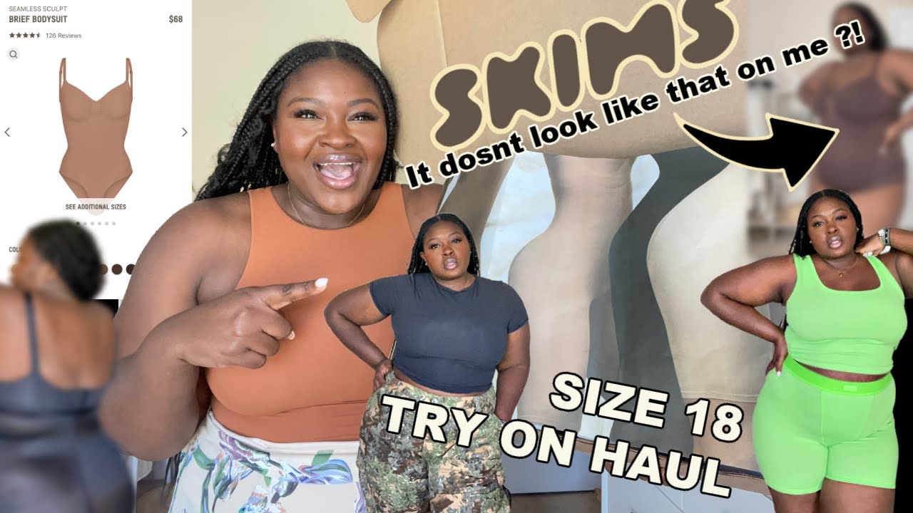 HUGE SKIMS TRY-ON HAUL + REVIEW, size US 18-20