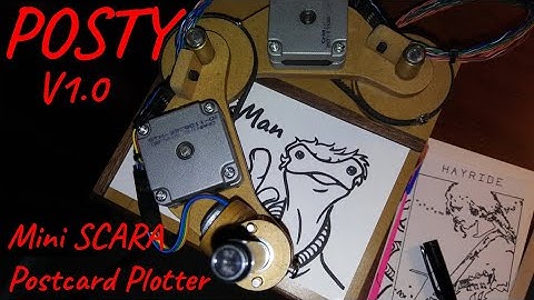 The Crafsman - ESP32 Mini SCARA Robotic Arm Postcard Plotter
