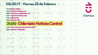 Chilevisión - Inicio de transmisiones + Primera Página (23 de Febrero, 2018)