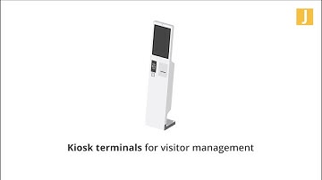 Kiosk terminals for visitor management and for digitalized reception