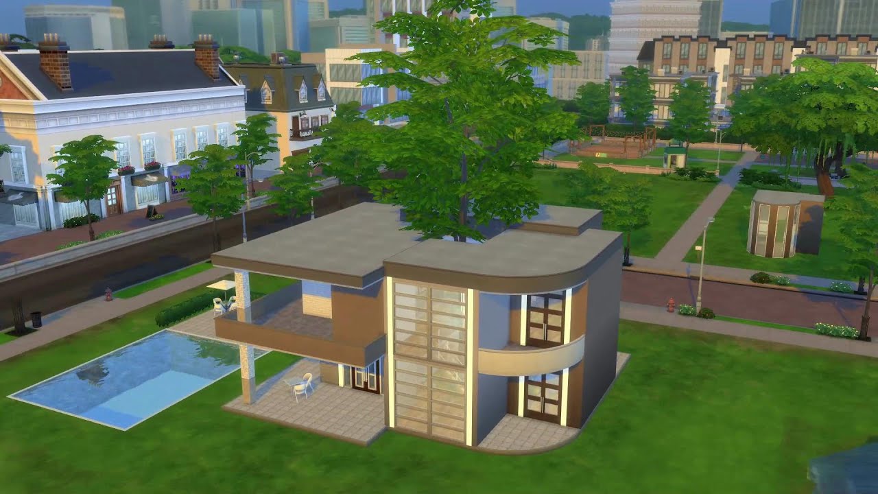 ДОМ С ЖИВЫМ ДЕРЕВОМ ВНУТРИ В TS4 I СТРОИТЕЛЬСТВО THE SIMS 4 I СКАЧАТЬ .