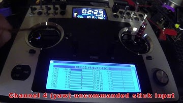 Taranis X9E uncommanded Yaw input (with fix in description)