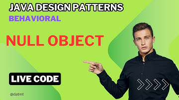 Java Design Patterns: Null Object Live Coding