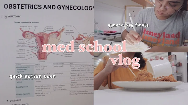 med school vlog  gynecology finals, quick notion t...