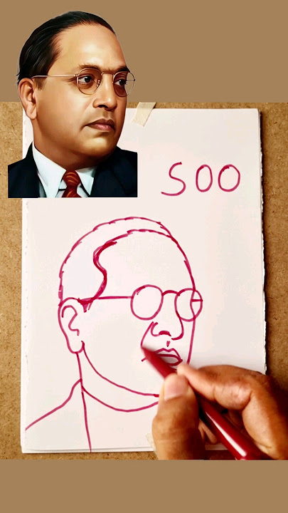 Easy Babasaheb Ambedkar Drawing