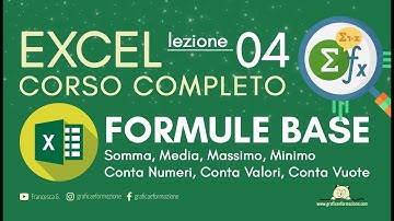 EXCEL CORSO COMPLETO | LE FORMULE | 04
