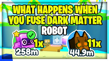 What happens when you fuse DARKMATTER Robot + RAINBOW 11 Cyber Fox [PET SIMULATOR X]