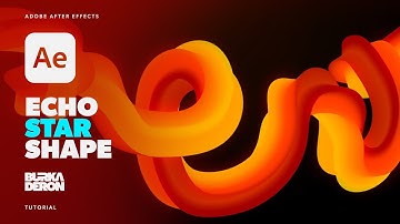 Echo Star Shape Effect Tutorial in Adobe After Effects No Plugins