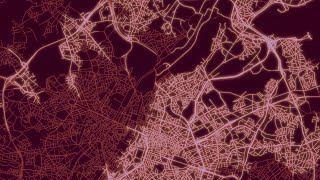 Pathfinding visualised on a map of Brussels (Chebyshev distance)