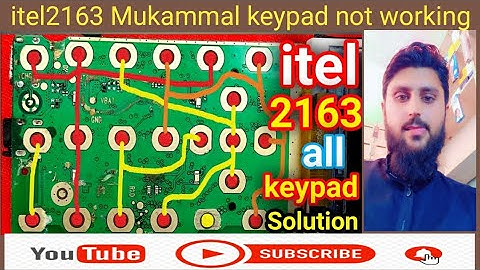 itel 2163 keypad not working || itel it2163 keypad jumpar  solution. #onlinemobileworkshop #chand ||