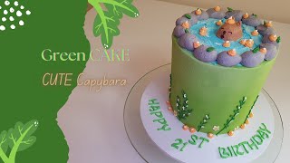 Green Cake CUTE Capybara
