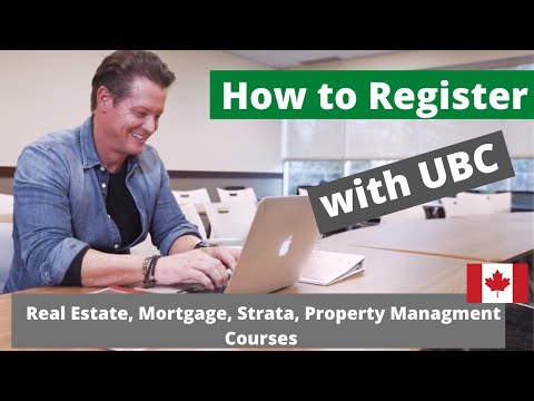 How to Register for real estate course with UBC - tutorial