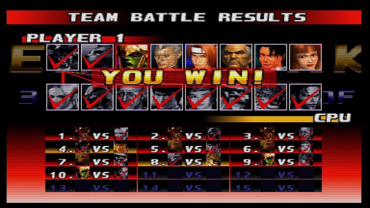 Team Battle Mode Part 59 - Tekken 3 PS 5 Gameplay