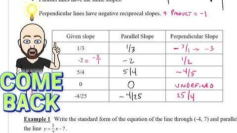 1-2 Parallel and Perpendicular Lines Pt 1