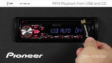 How To - DEH-X2800UI - MP3 Playback from USB and CD