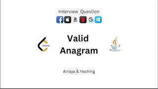 Valid Anagram | LeetCode Problem Explained with Code & Logic | DSA Interview Prep