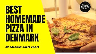 Best Homemade Pizza In Denmark? Making it awesome on STUDENT BUDGET!