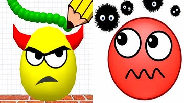 Draw To Smash vs Hide Ball - Satisfying ASMR Gameplay Android , iOS