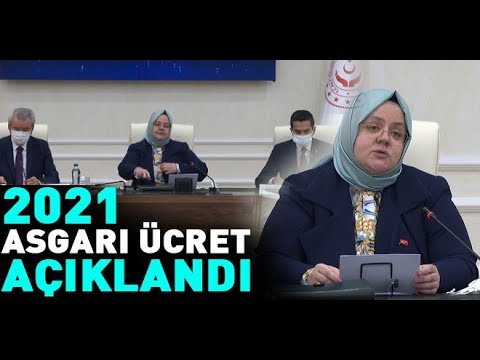 2021 asgari ücret açıklandı