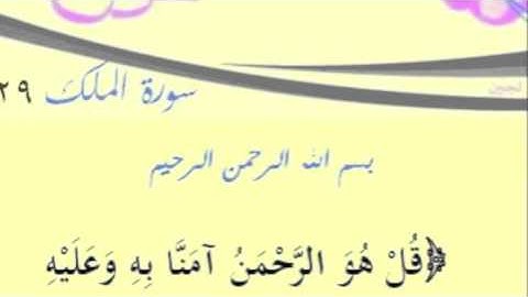 سورة الملك آية 29