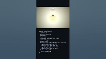 I Animated a BULB Using CSS! #shortsfeed #coding #htmlcss