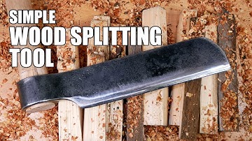 Making a Simple Wood Splitting Tool (Froe)