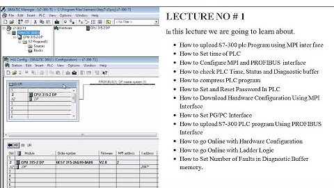 S7-300 UPLOAD/DOWNLOAD AND BASIC HARDWARE CONFIGURATION || LECTURE#0