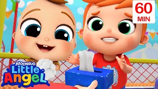 Let's Stay HEALTHY | Little Angel | Moonbug Nursery Rhymes | Biology Cartoons For Kids