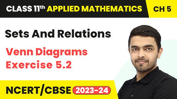 Venn Diagrams - Sets And Relations Exercise 5.3 | Class 11 Applied Maths Chapter 5 | CBSE 2025-26