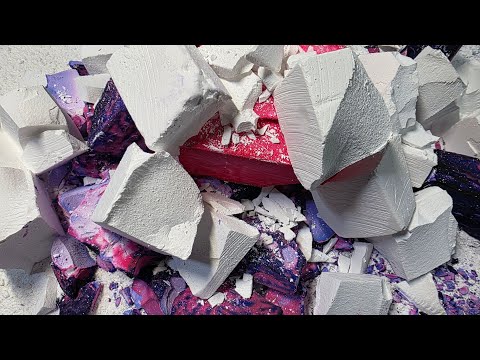 Dyed Chalk Chunks | Plain Chalk Chunks | Dusty | ASMR I Oddly Satisfying #asmr #explorepage #fyp 