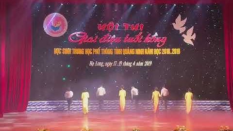 các tiết mục văn nghệ tại hội thi giai điệu tuổi hồng tỉnh Quảng Ninh
